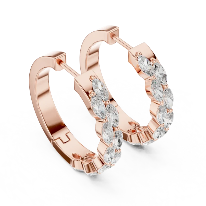 novafacet-aurielle-marquise-cluster-diamond-hoop-earrings-rose-gold-side-look