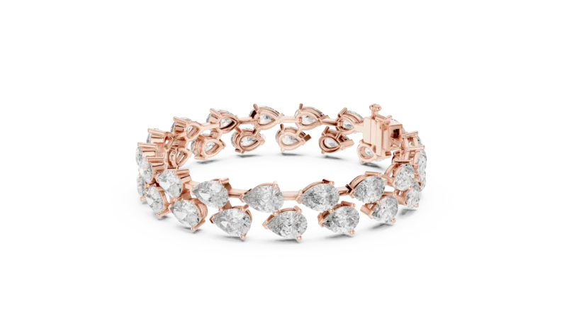 novafacet-celestia-cluster-diamond-bracelet-rose-gold-front-top