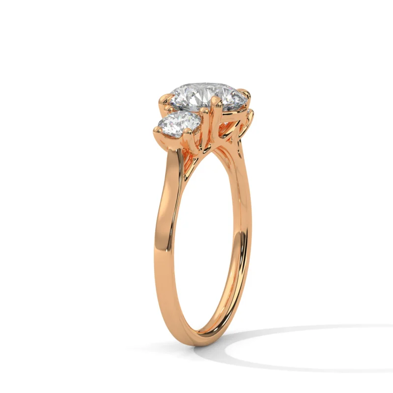 novafacet-classic-three-stone-round-ring-rose-gold-angle-1