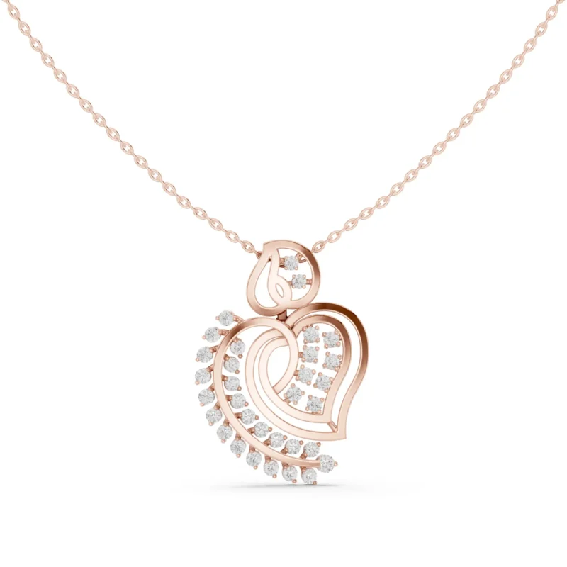 novafacet-designer-round-brilliant-diamond-pendant-rose-gold-front