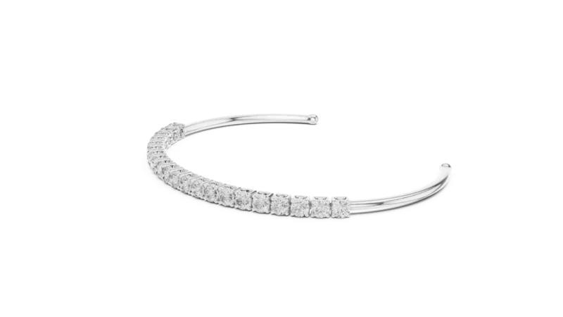 novafacet-elegant-3mm-round-diamond-bangle bracelet-white-gold-angle-1