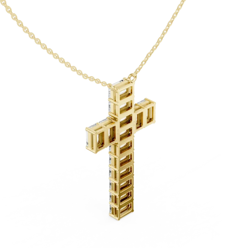 novafacet-emerald-cut-diamond-cross-pendant-yellow-gold-angle-2