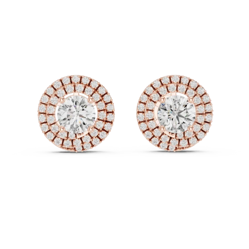 novafacet-radiant-double-halo-round-diamond-stud-earrings-rose-gold-front
